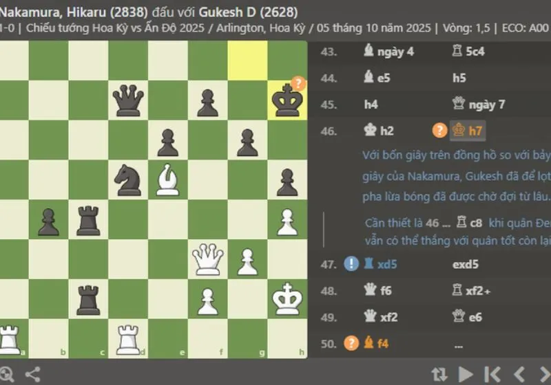Hikaru Nakamura ném quân cờ vào khán giả 